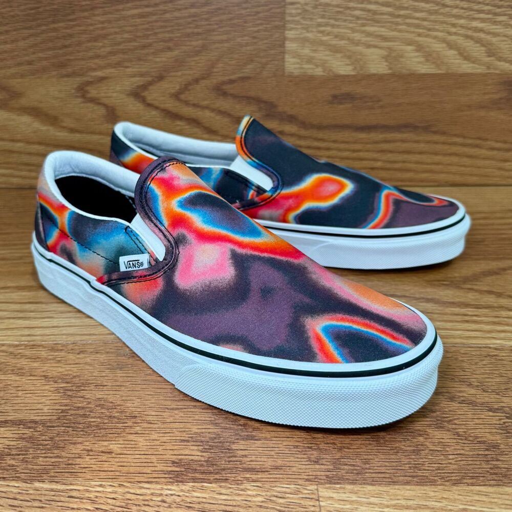 Vans Classic Slip-On Dark Aura Sneakers Men's 8.5 Women's 10 Multi Color NWT - Picture 3 of 8